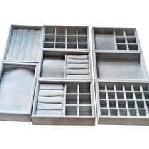 Customized flannel jewelry box tray stall jewelry box Jewelry necklace earrings small jewelry box storage