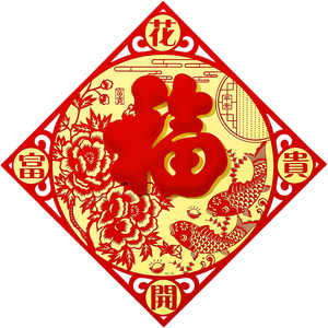 鼠年立体福字门贴贴纸春节新年乔迁新居入宅进宅大吉装饰布置用品