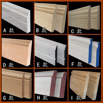 Customized natural pure solid wood European skirting wooden living room floor line curved round decorative line solid wood line