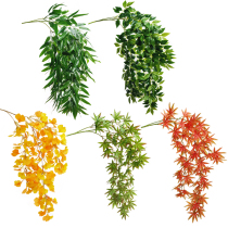 Simulation Leaf Maple Leaf Ginkgo Leaf Wall Hanging Forest Leaf Wedding Road Arch Decoration Floral Photography Props