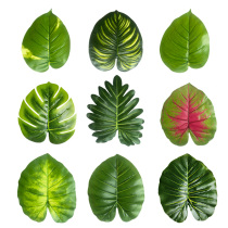 Simulation of turtle back leaves wild taro leaves green leaves decorative photography props wedding dress kindergarten