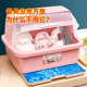 Kitchen drip cupboard with cover, tableware, dish storage rack, household complete dishes and chopsticks storage box storage rack Kitchen drip cupboard with cover, tableware, dish storage rack, household complete dishes and chopsticks storage box storage rack
