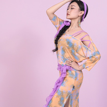 Magnificent Solo Show 2022 Spring Summer New Folk Wind Gown Belly Leather Dance Shaabi Dance Suit To Serve Oriental Dance
