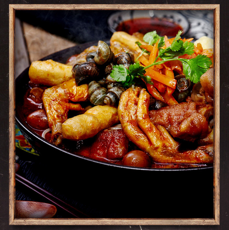 螺霸王鸭脚煲火锅1050g鸭脚螺狮粉酸辣粉螺丝粉广西特产方便速食_最惠