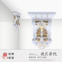 European-style door opening decoration PU beam to plaster beam to pass carved gypsum Roman column head background wall shape