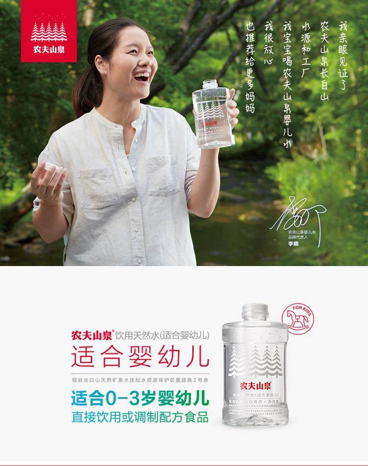 农夫山泉婴儿水 母婴水 天然饮用水 1l*12瓶/箱 包邮
