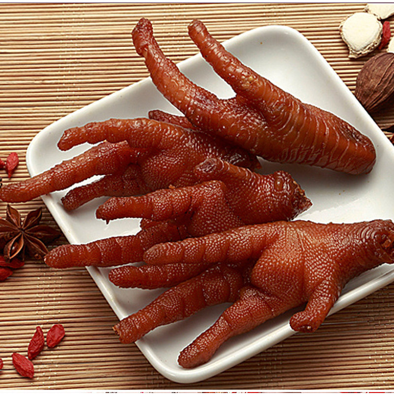 黑果洪濑鸡爪子小零食单个装卤味凤爪300g真空包装福建特产小吃