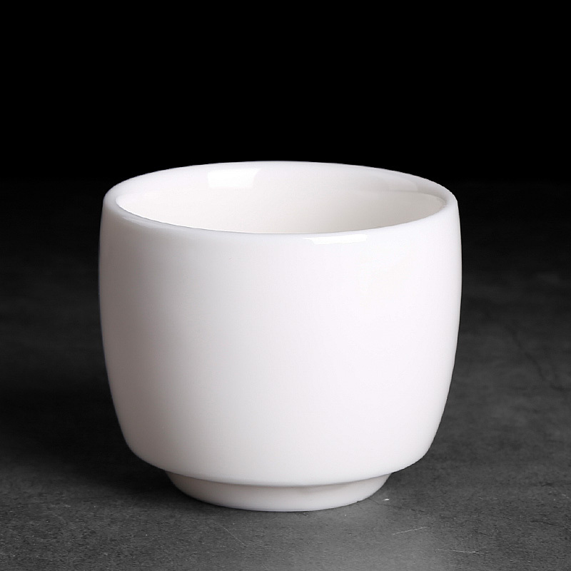 High dehua white porcelain domestic large master cup cup pure white ceramic cups single single kung fu tea