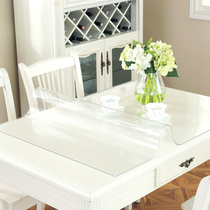 PVC transparent soft glass rectangular dining tablecloth waterproof anti-hot and oil-proof disposable plastic table mat coffee table tablecloth