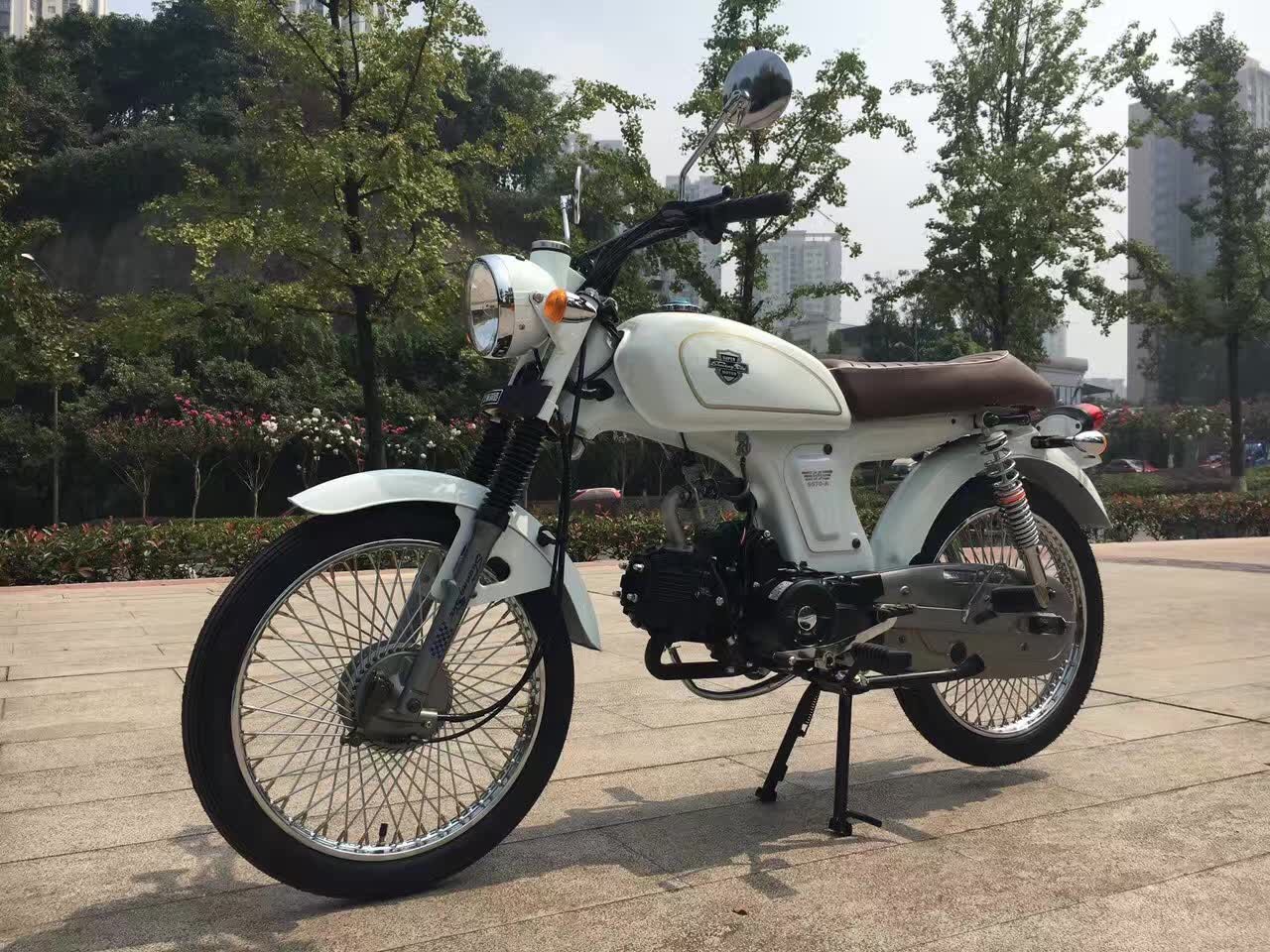 清货特价 嘉陵70改装款 s50个性摩托车 复古车老爷车48cc助力车