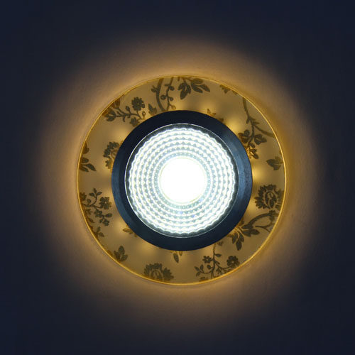 正品包邮led侧发光3w5w客厅水晶天花射灯筒灯过道灯屋顶装饰彩灯