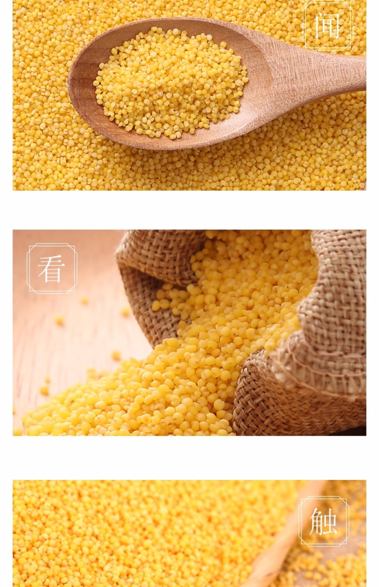 田耕日记新米农家自产小米子黄小米小黄米月子米小米粥宝宝米500g_7折