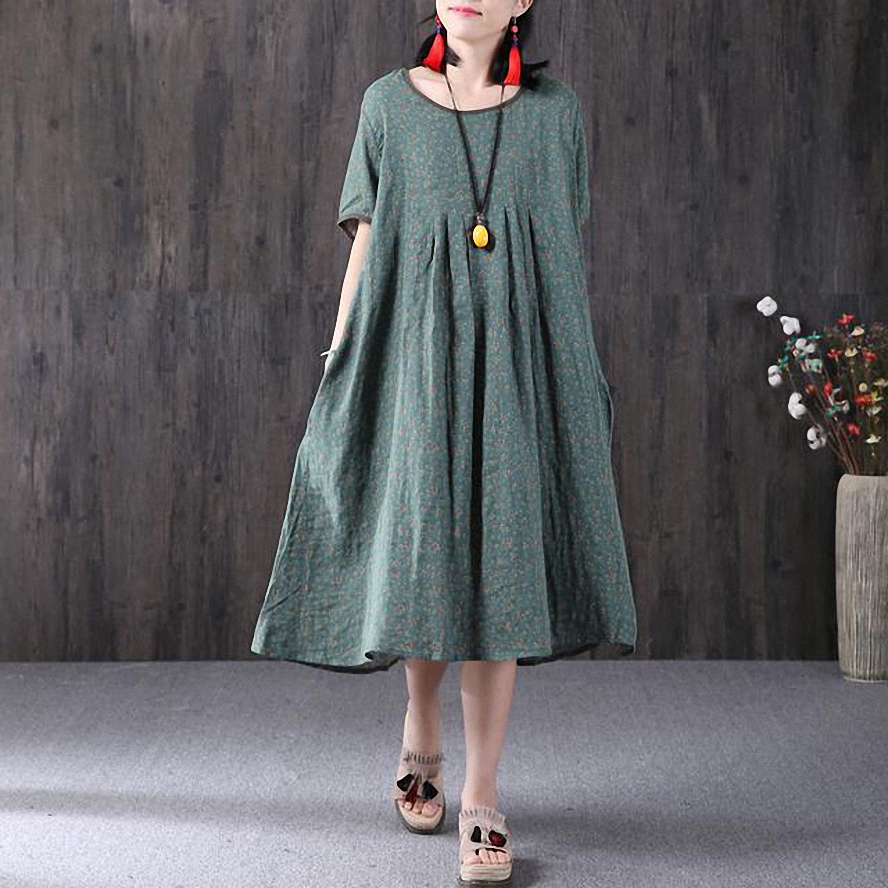 棉麻连衣裙,文艺个性超有气质