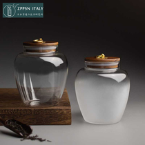Italy ZPPSN Japanese-style glass tea cans sealed cans small household portable moisture-proof high-end tea storage storage