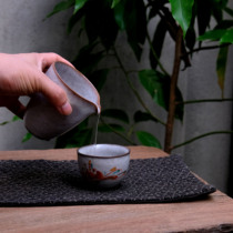 Dust-free handmade ceramic coarse pottery Hand-made uniform cup Fair cup Tea separator Coarse pottery