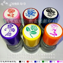 Rose Rose chapter red blue black purple green pink rose blue demon lover wedding logo free printing mud seal
