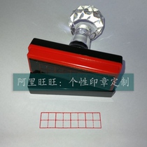 Large Size Four Union Field Character Badge Self Oil Seal Teacher Teacher Correction Writing Good Helper Seal