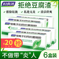 Fuyanjie Silver Ion Antibacterial Gel Vaginal Gynecological Sterilization Women Clean Yin Mold Sophora Private Care Lotion
