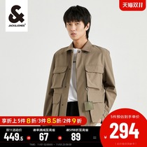JackJones Jack Jones Mens Clothing Simple Fit Three-dimensional Multi-Pocket Jacket Jacket Jacket