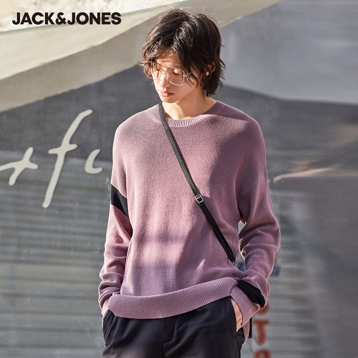 JackJones 杰克琼斯 秋冬季 男式潮流落肩毛衣 天猫优惠券折后￥200.5包邮 3色可选