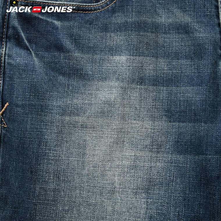 JackJones杰克琼斯含莱卡男士合体直筒休闲牛仔长裤C|215332001