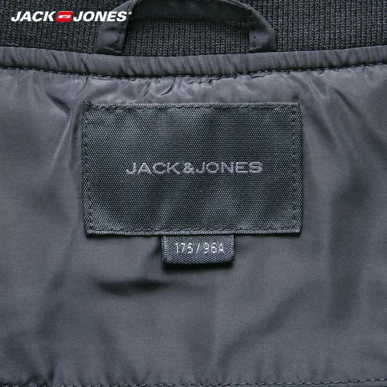 爆JackJones杰克琼斯拼接男装棒球商务皮衣夹克外套秋E|215321047