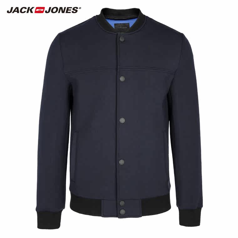 JackJones杰克琼斯廓型合体棒球领男装商务外套E|215321007