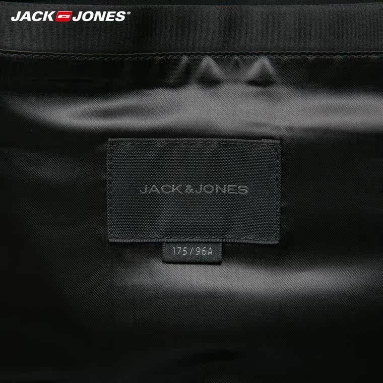 JackJones杰克琼斯防风男士连帽中长款风衣夹克外套E|215421001