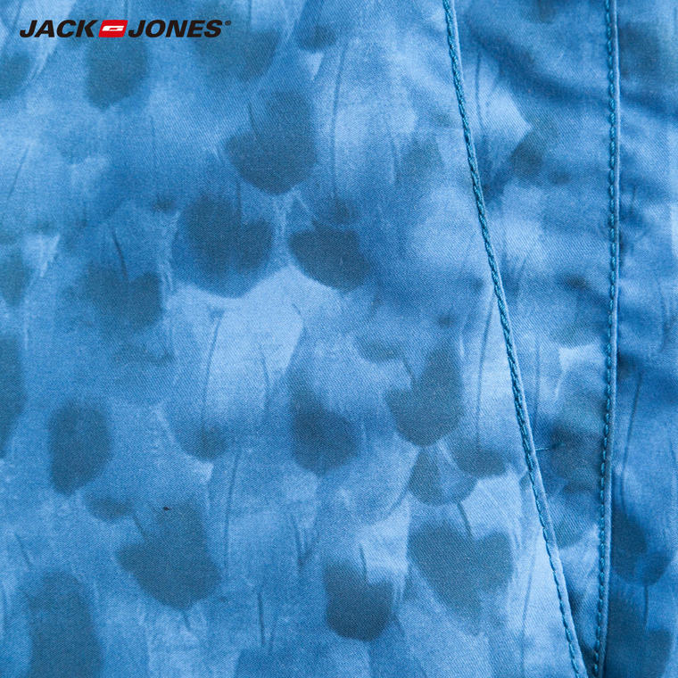 5折JackJones杰克琼斯直筒拉链速干休闲沙滩短裤S|215215018