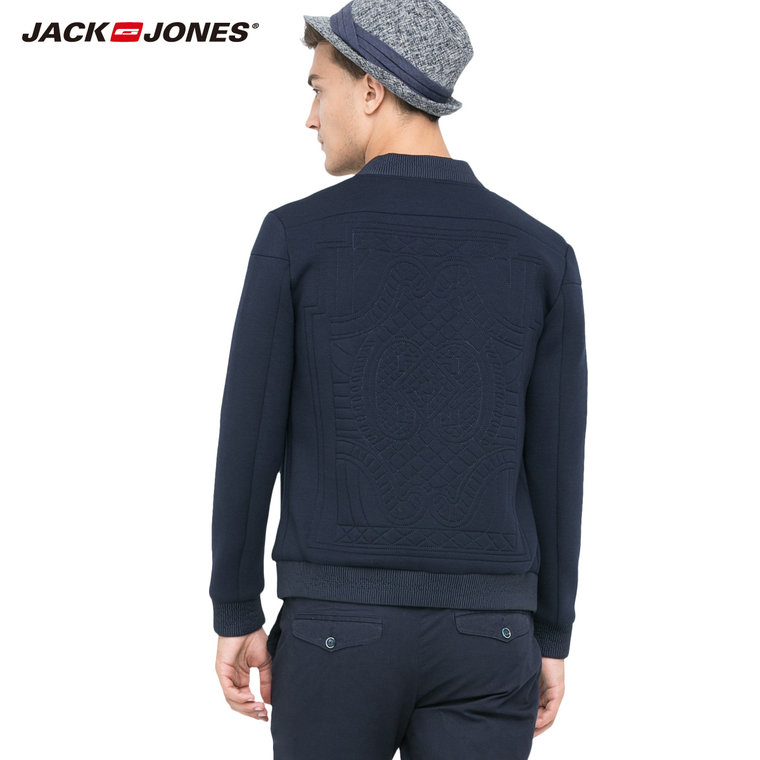 JackJones杰克琼斯太空棉纯色男士棒球服夹克外套薄E|215321003