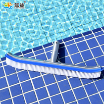 Swimming Pool Brush 18 Aluminum Back Pool Brush with Telescopic Rod Pool Cleaning Suction Equipment Manufacturer Genuine Promotion