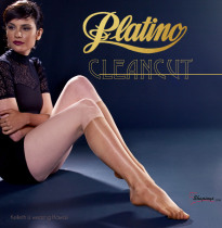 Two double packages-Platino Cleancut 15D ultra-thin oil bright arbitrary cut stockings stockings