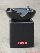 Seat shampoo pool Barbershop head pool bed Hair salon special modern simple shampoo bed Ceramic basin bed flushing pool