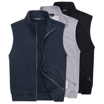 Sports vest men Spring and Autumn thin outdoor running fitness sleeveless sweater waistcoat large size mens vest coat tide