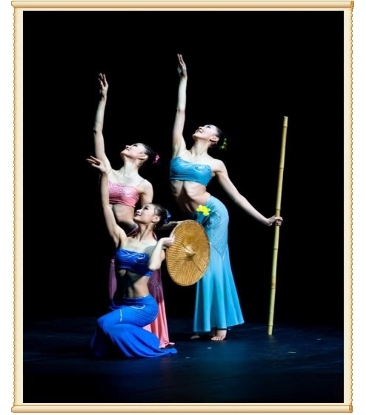 傣族舞蹈演出服装表演服饰 赞哈邵多丽舞台服 孔雀舞女修身鱼尾裙