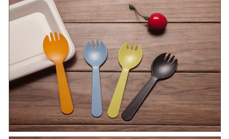 一次性勺子甜品勺冰激凌慕斯一次性叉子套装塑料生日蛋糕勺