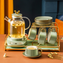 Modern Light Lavish Ceramic Living Room Hospitality Kettle Water Cup Suit Home Tea Cup Ostyle Tea Set Cup Water With Cup Water