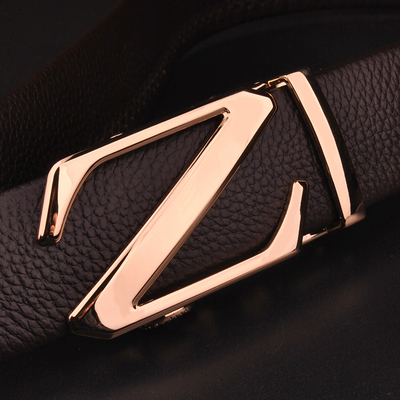 男士皮带真皮自动扣头层z字母腰带 商品反馈