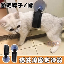 Cats shower fixer pet artifact to cat fixed anti-running and biting kitten kitten nails