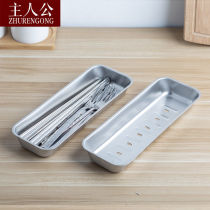 Kitchen drawer storage 304 stainless steel knife and fork storage box integrated stove chopsticks Spoon box disinfection cabinet chopsticks cage