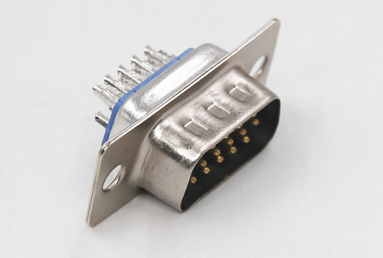 p562 vga焊接公头db15针插头vga工程线专用插头 vga接线端子