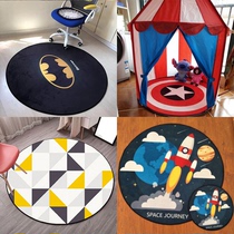 Round carpet Nordic style hanging basket hanging chair mat Round floor mat Computer chair Swivel chair mat Bedroom bedside mat