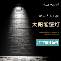 Solar garden light outdoor waterproof door light control induction light new rural gate wall lamp garden wall light