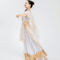 Indian Lenha Three Sets Stage Performance Costume Ensemble Purchase of dress Skirt Blouses Exotic photography Photography Write True