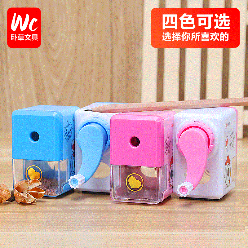 caiba pencil sharpener hand-cranked pencil sharpener pencil sharpener children's lead pencil sharpener turn pencil sharpener pencil sharpener pupils stationery