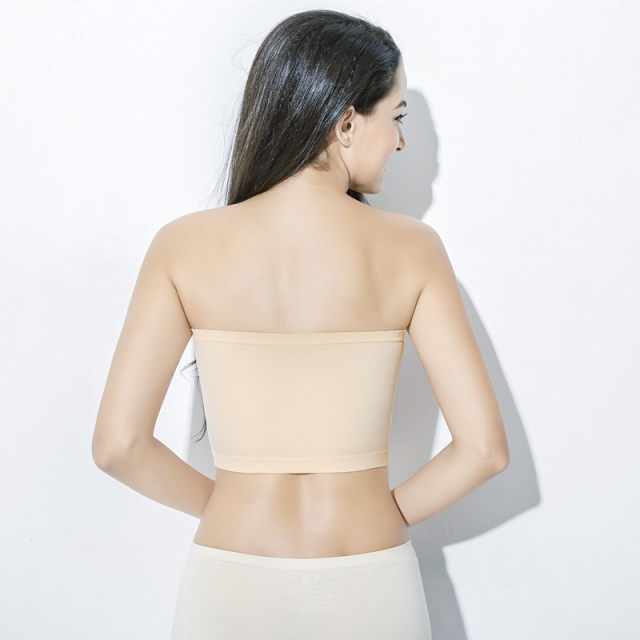 Summer one-piece anti-exposure modal cotton tube top women's bottoming underwear thin section fat MM ຂະຫນາດຂະຫນາດໃຫຍ່ strapless ຫໍ່ຫນ້າເອິກ