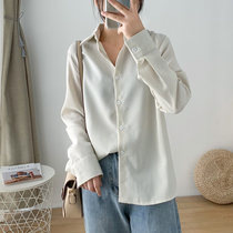 Spring and autumn new chic plus size vertical striped shirt female loose fat sister shirt long sleeve base shirt top