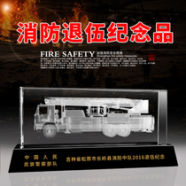 Veteran souvenirs Send comrades creative gifts Fire truck fire rescue veteran retirement gifts