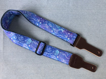Pure Artisanal 5 cm Marine Fossil Guitar Braces Imported Cotton Fabric Guitar Strap Suitable for each model Guitar Bass