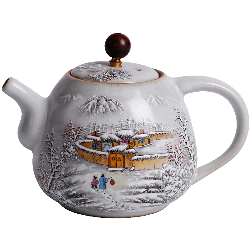 Jingdezhen your up open piece of pure manual hand - made kung fu tea set little teapot ceramics single pot of restoring ancient ways making tea with tea